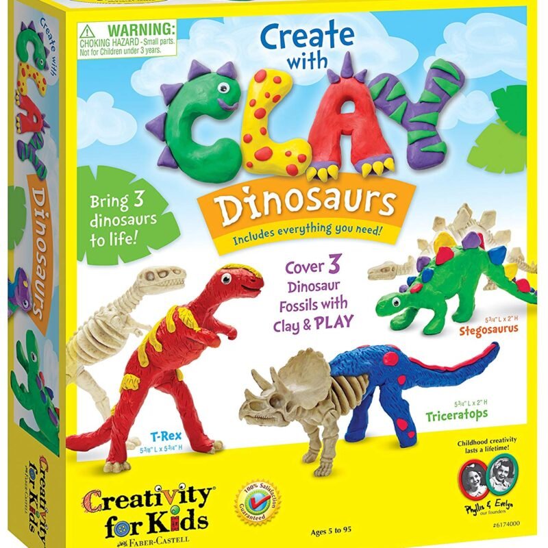 Creativity for Kids 6174 Create with Clay Dinosaurs