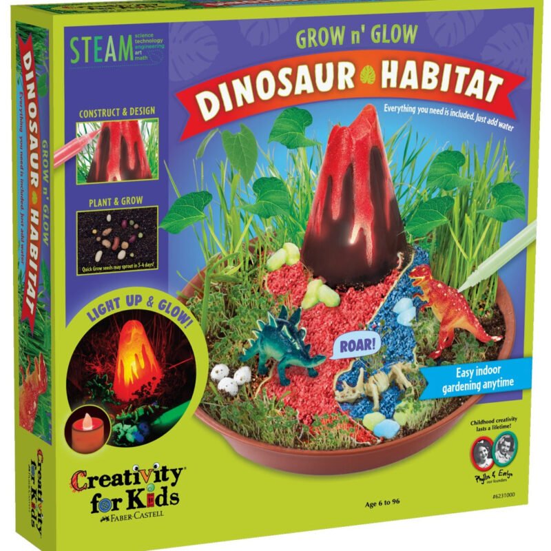 Creativity for Kids 6231 STEAM Grow N Glow Dinosaur Habitat